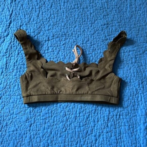 Marysia Swim Palm Springs Bikini Tie Top – Metallic Brown – Size M - Picture 4 of 7